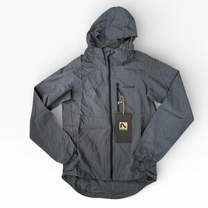 Flylow Davis Jacket Mens XS Shadow Gray Hooded Lightweight Shell NWT
